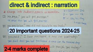 direct and indirect narrationdirect and indirect speechenglish grammar english class10th 12th [upl. by Gnouhp581]