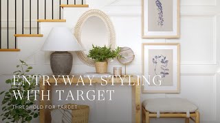 Styling our entryway with new pieces from Target [upl. by Laup513]