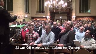 Psalm 145 vers 1 4 en 7 hele noten  Mannenzang Katwijk [upl. by Dahsraf]