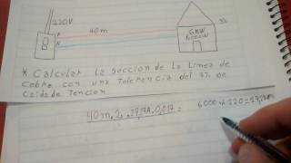 Como calcular caída de tensión para una Vivienda [upl. by Tabatha630]