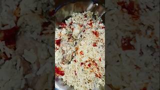 Hyderabad biryani😋 biryani food foodie foodlover biryaniloves chickenbiryani [upl. by Allveta]