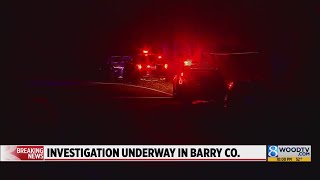 Road closed at police scene in Barry County [upl. by Lezirg]