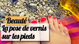 Bien appliquer son vernis sur les pieds  Tuto prédicure [upl. by Trebmer]