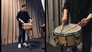 Snare drum solo  Tap oratory by Casey Cangelosi 军鼓Solo [upl. by Naujled787]