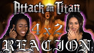 Attack on Titan 4x2  quotMidnight Trainquot REACTION [upl. by Purse]