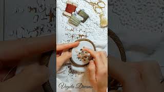 Rococo embroidery techniques ⚘️ diyembroidery howtoembroider embroiderytutorial rococo [upl. by Kelula]