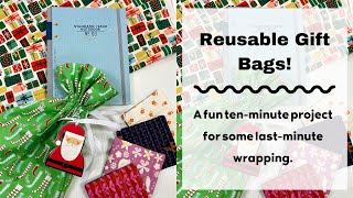 LastMinute Holidays  Easy TenMinute Gift Bag Tutorial 🎁 [upl. by Esinyl465]