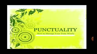 Short Definition of Punctuality  for Students [upl. by Tallula]