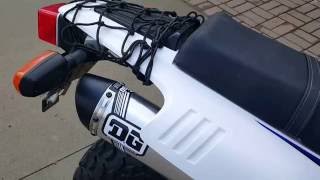 Yamaha Tw200 with DG slip on exhaust pipe sound example [upl. by Gies]