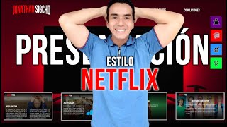 Como hacer presentaciones en Power Point estilo Netflix 😍 diapositivas con el efecto zoom 🎞️ 2024 [upl. by Haliehs571]