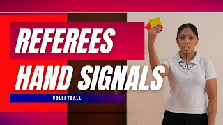 🔴REFEREES HAND SIGNALS IN VOLLEYBALL [upl. by Bazar]