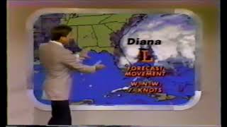 WPLG Channel 10 Eyewitness News  Tropical Storm Diana  September 8 1984 [upl. by Marva]