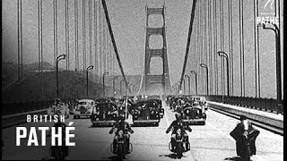 Golden Gate Bridge Open 1937 [upl. by Ynnaffit]