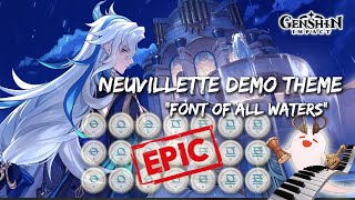 Neuvillette Theme  quotFont of All Watersquot Character Demo OST  EPIC Genshin Impact Lyre Cover 🔥 [upl. by Euphemie792]