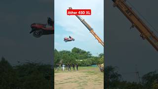 Ather 450 XL Drop test 😱😨 shorts viralshorts viralvideo automobile droptest mrindianhackre [upl. by Icak]