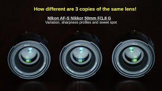 Nikon AFS 50mm F18 G – variation between copies sweet spot sharpness [upl. by Yrallih]