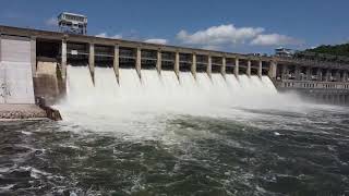 Bagnell Dam Spillway is OPEN  check out our latest drone footage📽️ [upl. by Ezri]