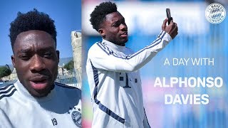 One day with Alphonso Davies [upl. by Anitnatsnok]