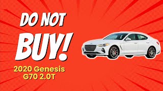 2020 Genesis G70 20T  10 Reasons NOT to Buy 🚗💔 [upl. by Eninej]