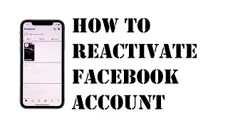 How to Reactivate Facebook Account 2024 [upl. by Ahsyat]