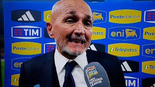 intervista Luciano spalletti dopo Italia  Francia [upl. by Alithia]