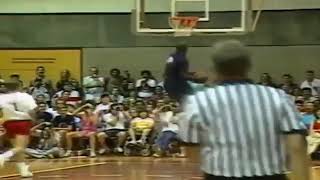 Michael Jordan 1988 2nd Charity Basketball Game at Clovis West Gym Fresno California [upl. by Ecnerat735]