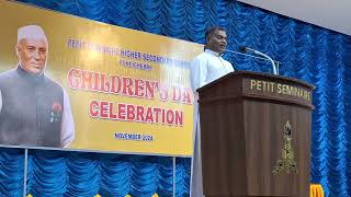 PETIT CHILDRENs Day November2024 chief guest speech  RevFr Pichaimuthu [upl. by Phoebe]