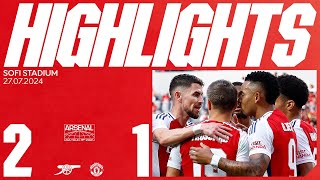 JESUS AND MARTINELLI SEAL COMEBACK WIN  HIGHLIGHTS  Arsenal vs Manchester United 21  US Tour [upl. by Darlleen]