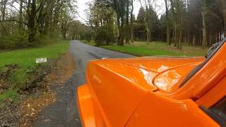 Ford Escort Mk2 rally car  Pre season testing  onboard  Pure Sound [upl. by Enilesor]