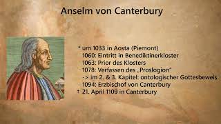 Gottesbeweis nach Anselm von Canterbury [upl. by Gilder]