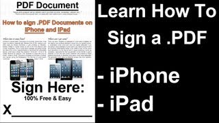 HOW TO SIGN PDFs ON A PHONE  iPhone iPad  Sign Date amp Draw  Guide [upl. by Scrivings]