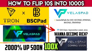 VelasPad 20x  100x Launching on BSCpad and Tronpad  How to Participate💲 [upl. by Tabbitha]