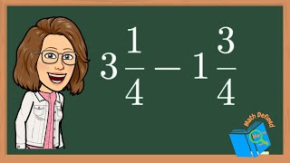 Subtracting Mixed Numbers with RegroupingBorrowingSame DenominatorsMath Defined [upl. by Ruomyes]