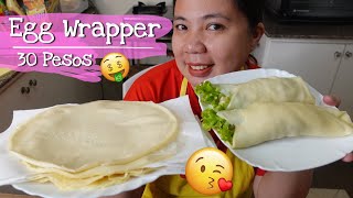 Fresh Lumpia WRAPPER Recipe pang Negosyo  Homemade Lumpiang Sariwa Egg Wrapper with Costing [upl. by Ellebasi]