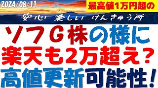 楽天GもソフGの様に最高値の更新に期待！反骨ワンマンで株価も似てる？若い頃と違う買い方を紹介 [upl. by Anoval]