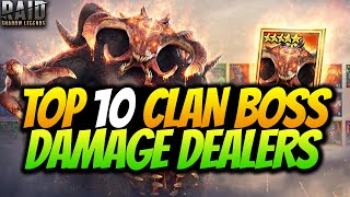 BEST CLAN BOSS DAMAGE DEALERS IN 2021 TO USE FOR UNKILLABLE TEAMS IN RAID SHADOW LEGENDS [upl. by Ahseinat603]