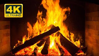 🔥 Fireplace 4K UHD Fireplace with Crackling Fire Sounds Fireplace Burning for Home [upl. by Ettelocin]