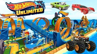 I raced on an epic Hot Wheels Unlimited track featuring a mix of water and lava sections [upl. by Warthman977]