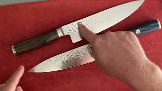 Cangshan KITA Series 8Inch Chefs Knife Is it as good as Shun Premier [upl. by Constantin]