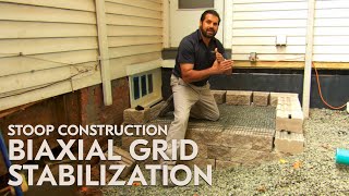 Stoop Construction  Biaxial Grid Stabilization [upl. by Labotsirhc166]