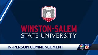 WinstonSalem State University hosting inperson graduation ceremonies [upl. by Nimsay]