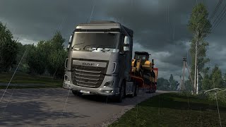 Drive Through Hevay Raining 🌧️ Dozer Crawl  Linkoping To Paldiski  ETS2 ets2 scs scssoftware [upl. by Solrac]