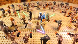 LEGO Geonosis Arena Escape STAR WARS Brickfilm [upl. by Uhej]