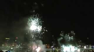 NYE 2012 Countdown Fireworks Display Opening HD South Bank Brisbane New Years Eve Part 1 [upl. by Meakem205]