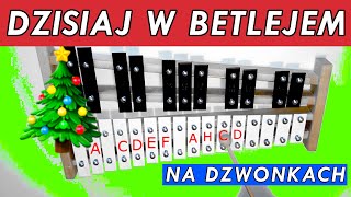 DZISIAJ W BETLEJEM  kolęda na dzwonkach🎄🎶 CYMBAŁKI TUTORIAL [upl. by Og719]