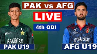 Pakistan u19 Vs Afghanistan u19 Live Cricket Score Commentary PAK vs AFG Live last overs [upl. by Senalda]