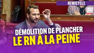 Démolition de plancher le RN à la peine  Ugo Bernalicis [upl. by Eanert]