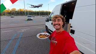 Stealth Camping In A Airport Car Park  Vanlife Gaming and Cooking [upl. by Barraza]