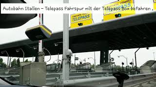 Telepass Italien mit der Telepass Box [upl. by Gert]