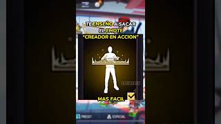 🔥Como sacar el emote CREADOR EN ACCIÓN Rapidamente freefire nueva actualización freefire ffshorts [upl. by Aronek]